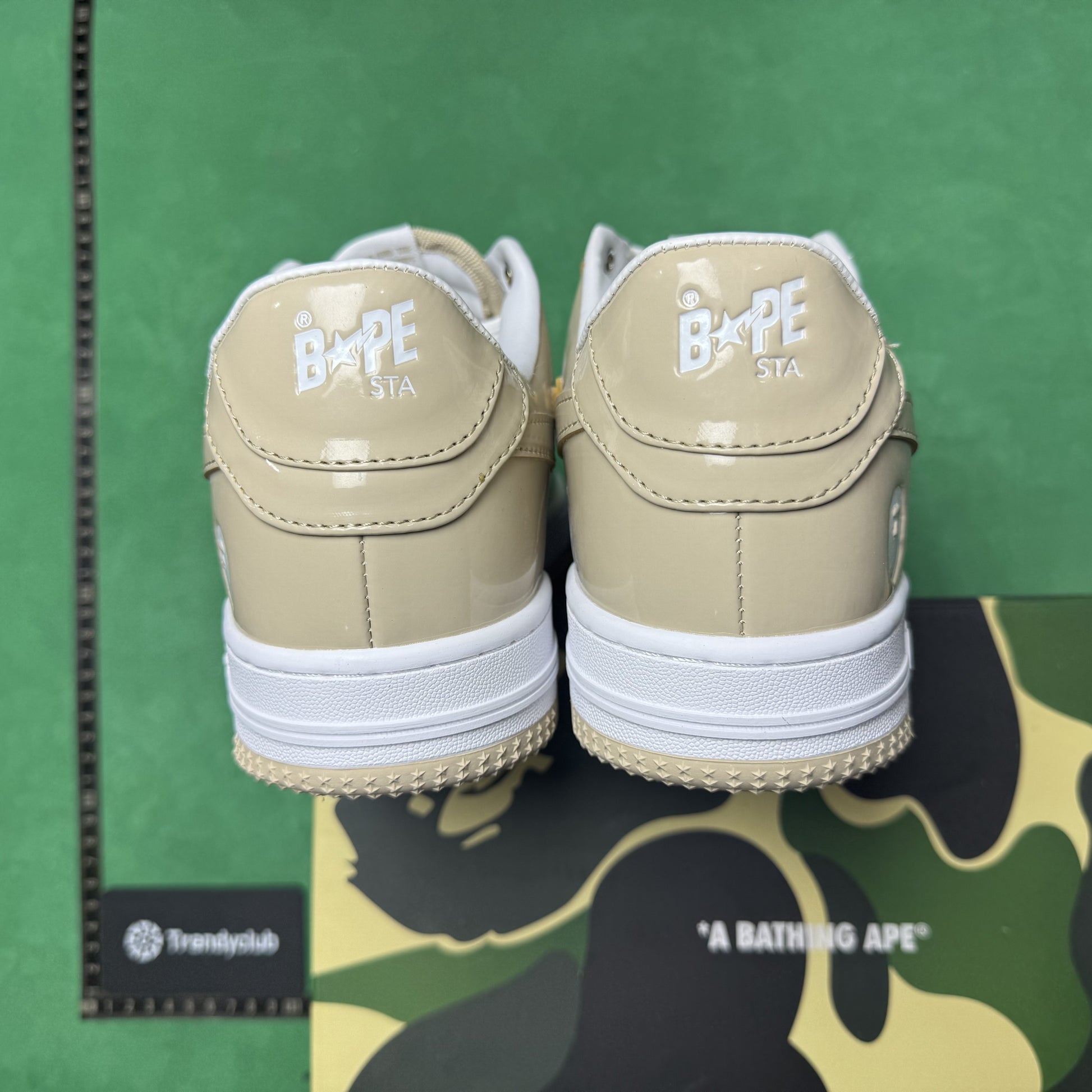 BAPE STA - CREAM WHITE PATENT