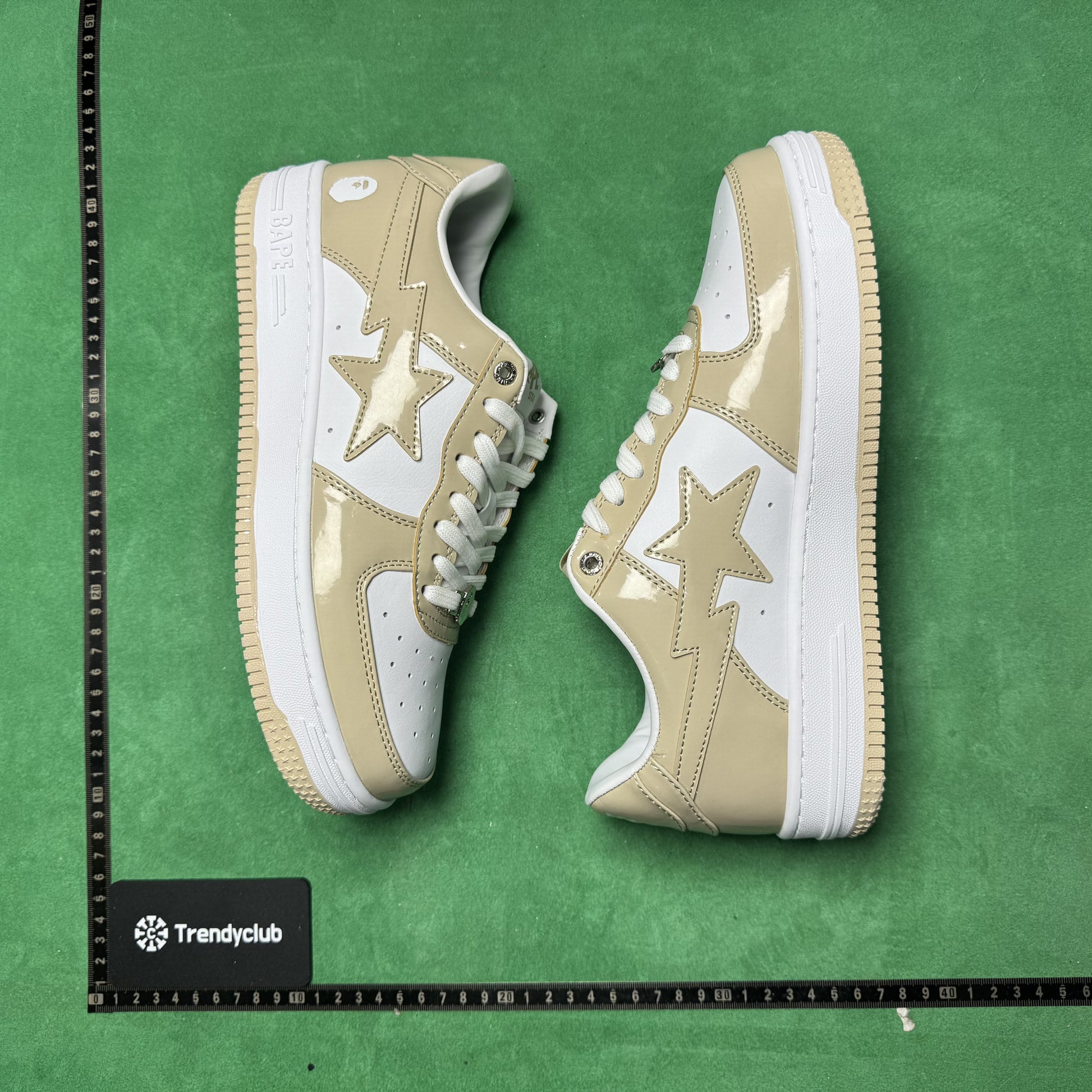 BAPE STA - CREAM WHITE PATENT