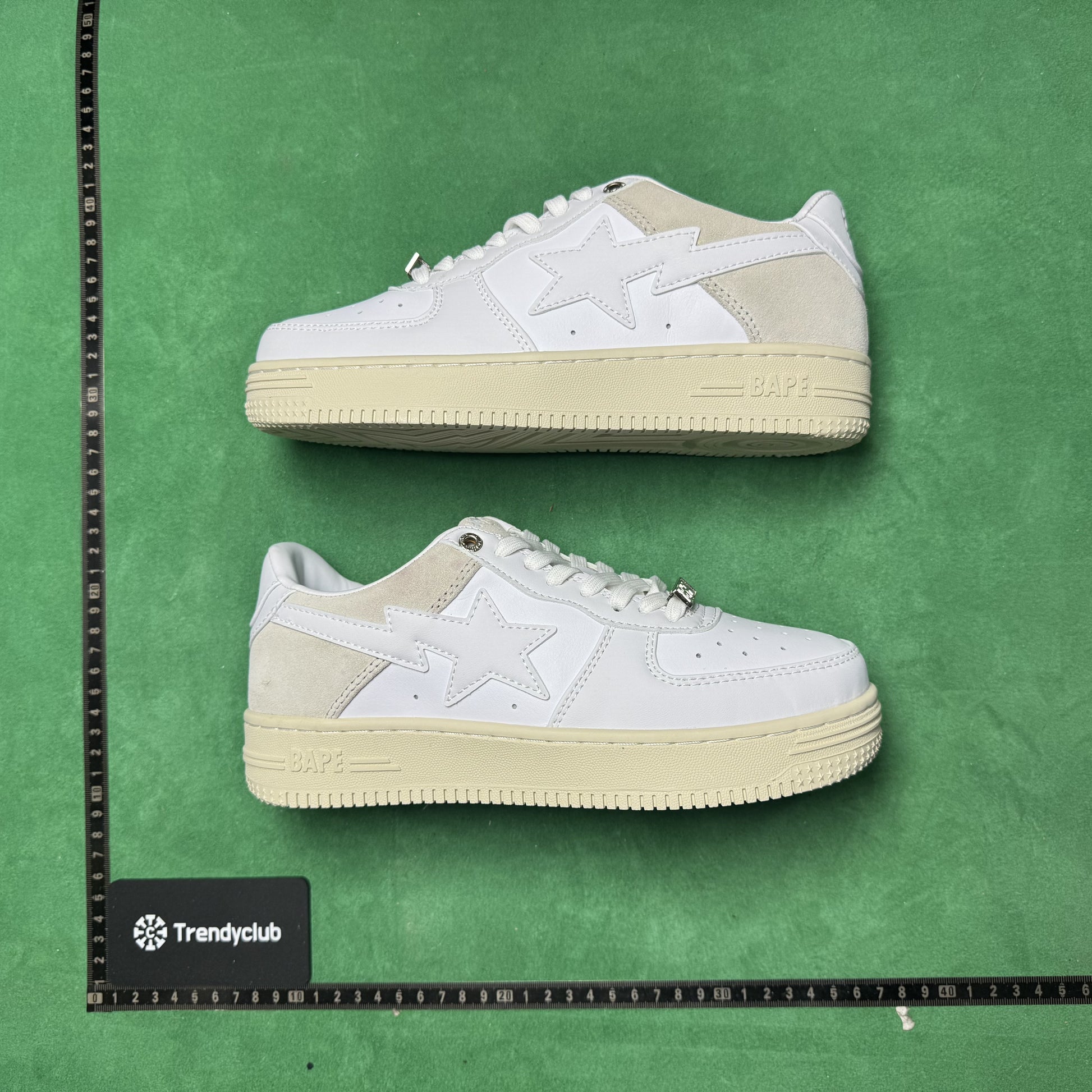 BAPE STA - WHITE CREAM SUEDE