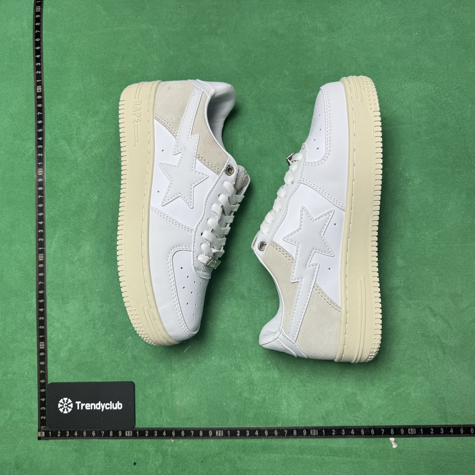 BAPE STA - WHITE CREAM SUEDE