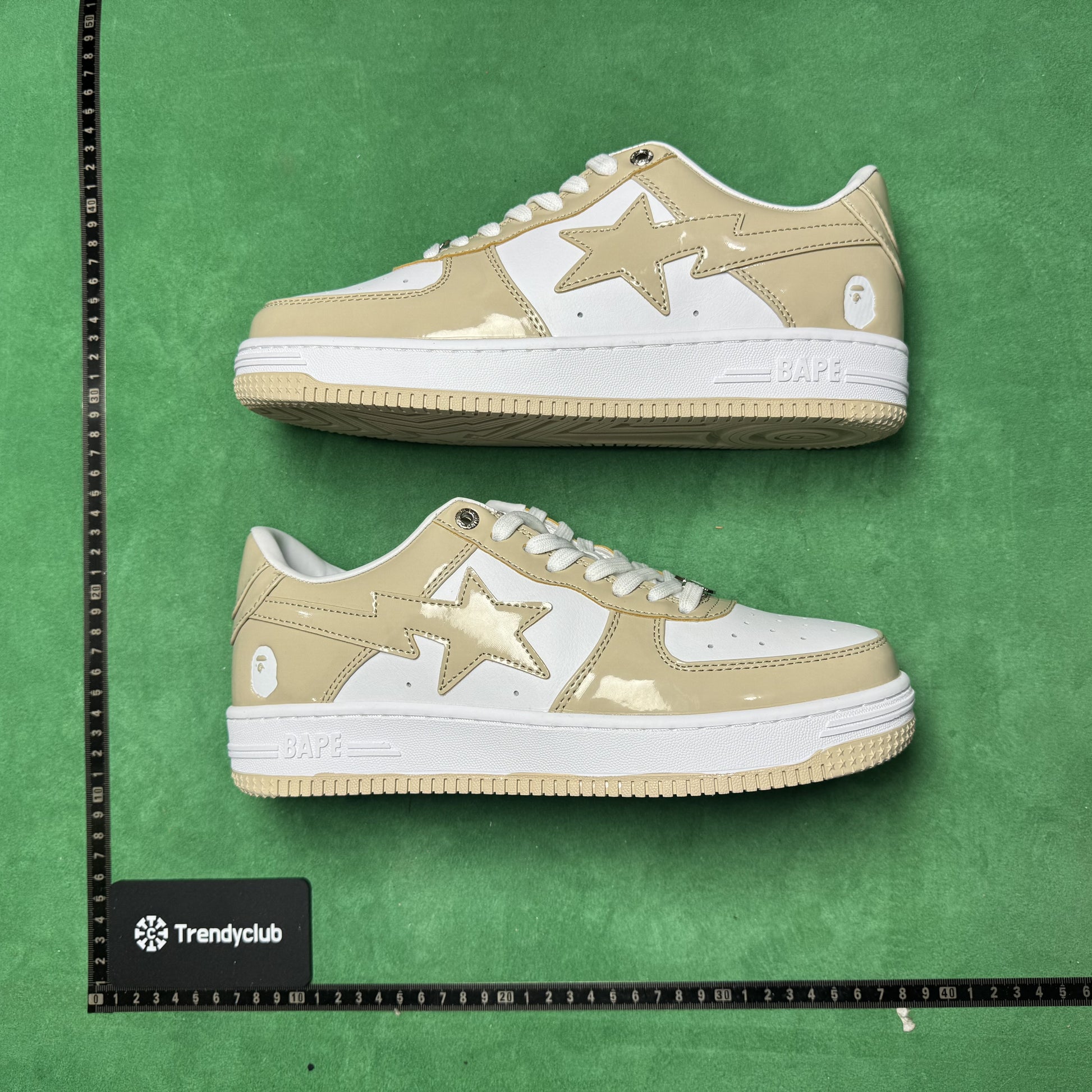 BAPE STA - CREAM WHITE PATENT
